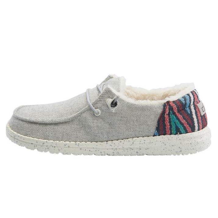 Wendy Funk Wollgrau Hey Dude Damenschuhe Frontansicht