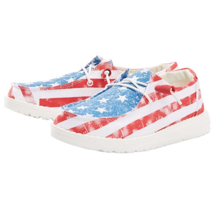 Wendy Star Spangled Hey Dude Schuhe Seitenansicht