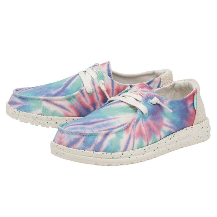 Detailansicht der Wendy Tie Dye Rose Candy Schnürung